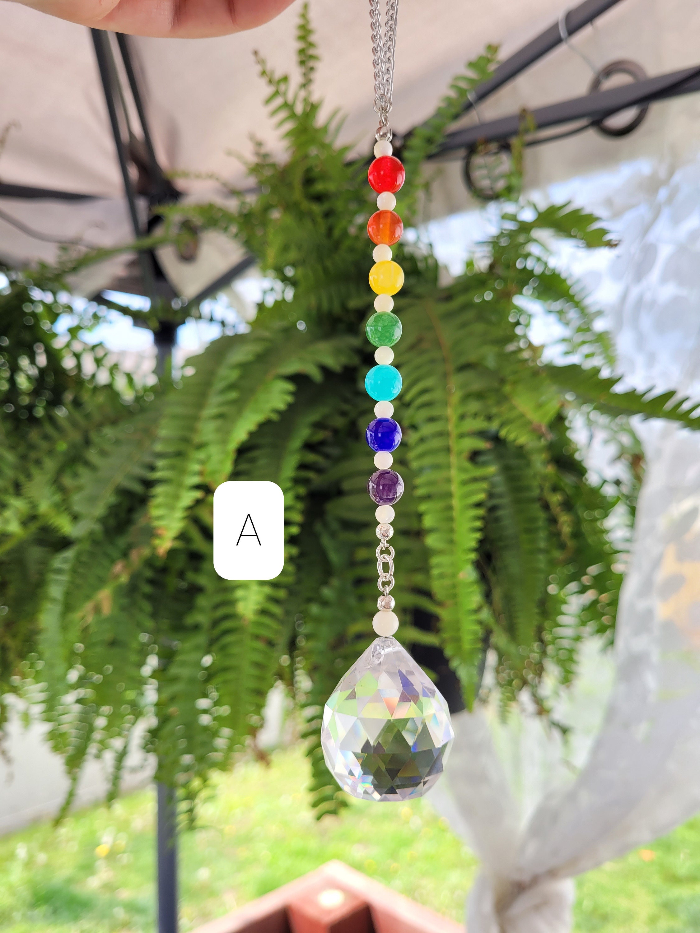 Rainbow Crystal Prism Suncatcher / Prism Suncatcher / Etsy