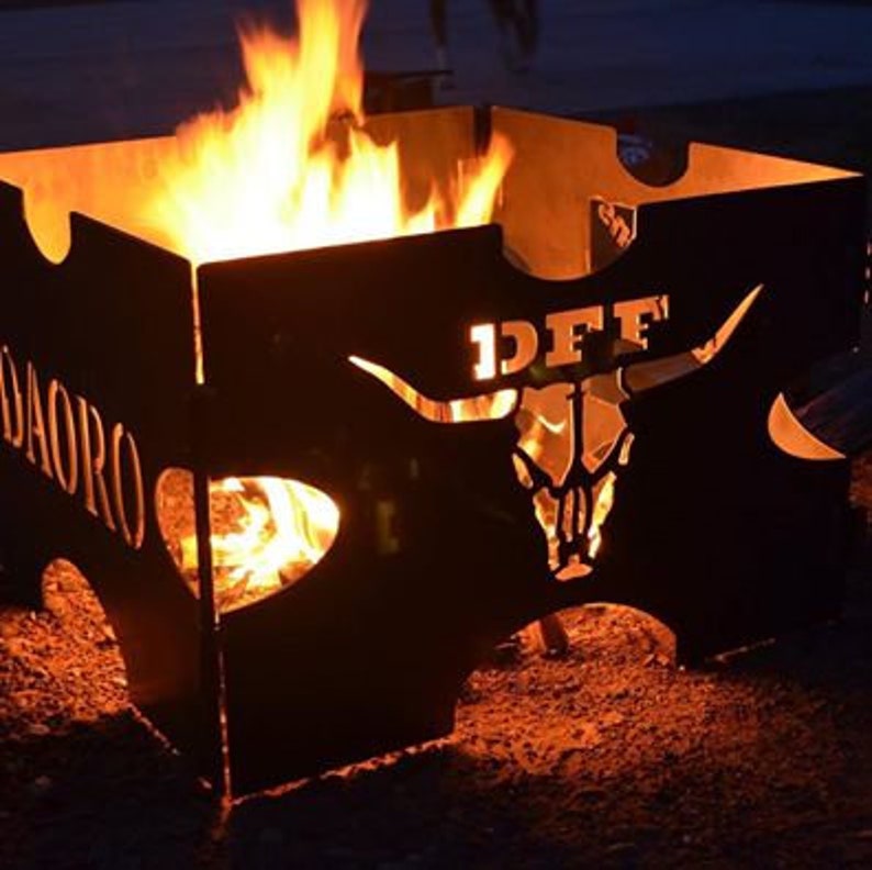 Custom Travel Fire Pit Etsy