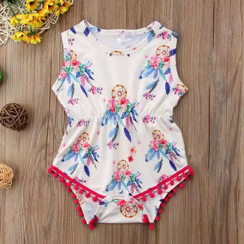 Boho Baby Girl Romper