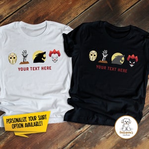 Halloween Horror Icon Tee, Halloween Shirt, Universal Studios Family Shirt, Universal Shirts, Horror Movie Shirt