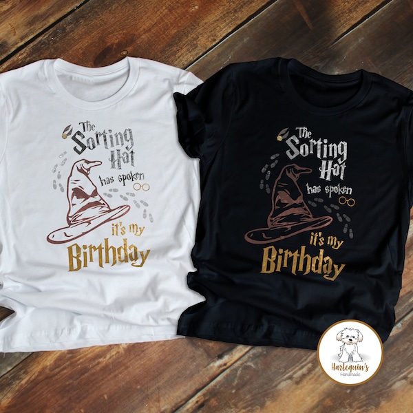 Camiseta de cumpleaños con sombrero de mago, camiseta de cumpleaños universal, camisetas de cumpleaños de mago para niño, camisetas con sombrero de mago, camisetas universales