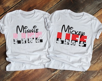 Mickey and Minnie Life T-shirt, Disney 2022 Shirt, Disney Group Shirts, Disneyworld Shirts, Disney Family Shirts, Graphic Tee