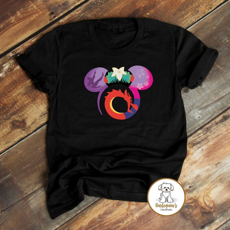 Mulan Shirt, Disney Princess Shirts, Custom Disney Ears T-Shirt, Disney Family Shirts, Disney Group Shirts, Graphic Tees, Disneyworld Shirts image 2