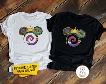 Böse Königin Micky Ohren Shirt, Böse Königin Shirt, Disney Bösewichte Shirt, Disney Familie Shirts, Grafik T-Shirt, Passendes Disney T-Shirt