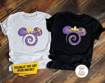 Rapunzel Shirt, Disney Princess Shirts, Rapunzel Mickey Ears T-Shirt, Disney Family Shirts, Disney Group Shirts, Disneyworld Shirts