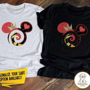 Queen of Hearts Shirt, Mickey Ears T-Shirt, Disney Villains Shirts, Disney Family Shirts, Disney Group Shirts, Graphic Tees