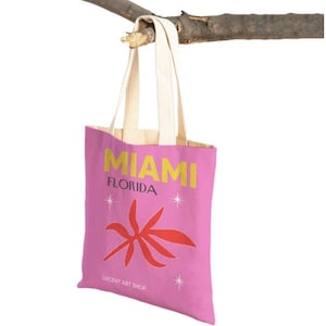 Capri Palmbeach Hawaï Monaco Miami Ibiza Femme Color Vibe Shopping Sacs Pliant Toile Coton Voyage Fourre-Tout Sac À Main Cadeau Anniversaire Shopper Ba