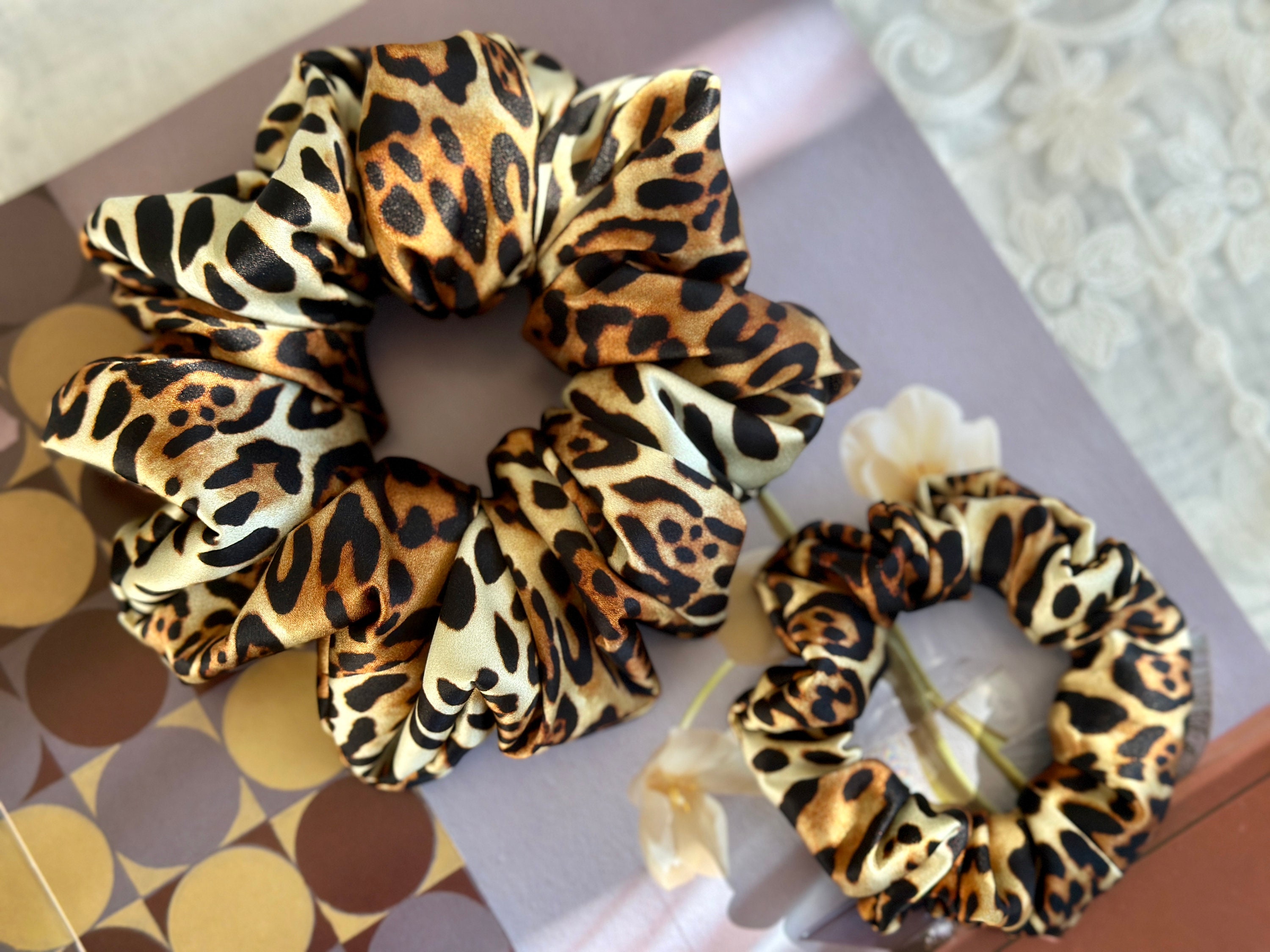 Dior Leopard headband hair accessories hair band silk blue/Black Unused Christian Dior Hair Accessories | The RealReal main image 3