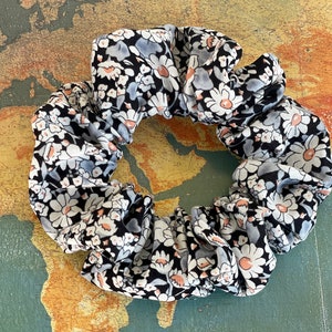 Floral Scrunchies Cotton Hair Tie Cotton Scrunchies Elastic Normal Skinny Scrunchies Thin Hair Thick Hair Curly Hair Christmas Gift for Her