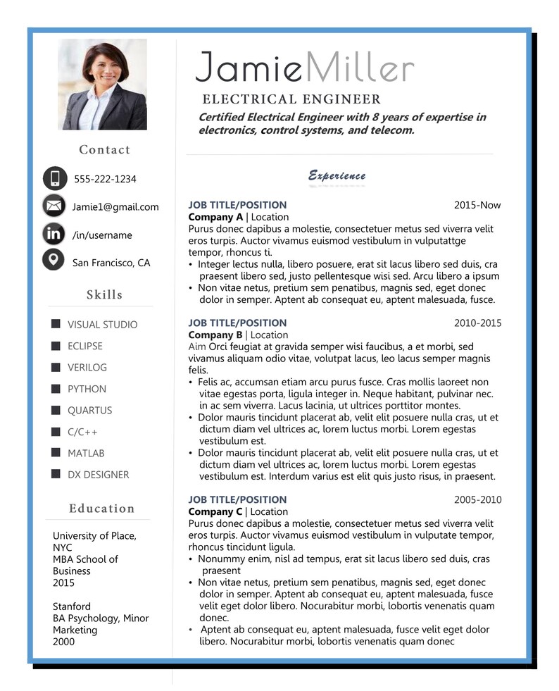Design Templates Resume Templates Cv Template Resume Template Word Simple Resume Instant Download Clean Resume Photo Resume Professional Resume
