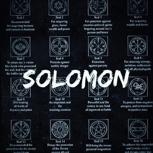 Solomon Blessing, Pact, and Portal