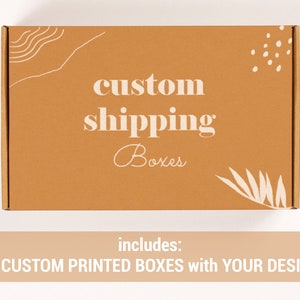 Custom Shipping Boxes (Pack of 25 Boxes) w/free shipping - Brand Your Shipments with Vibrant Designs - Eco-Friendly - Quick Turnaround