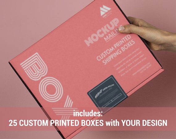 Custom Made Box With Logo For Products (Pack Of 25) Clubs, Church, Funerals, Baptisms