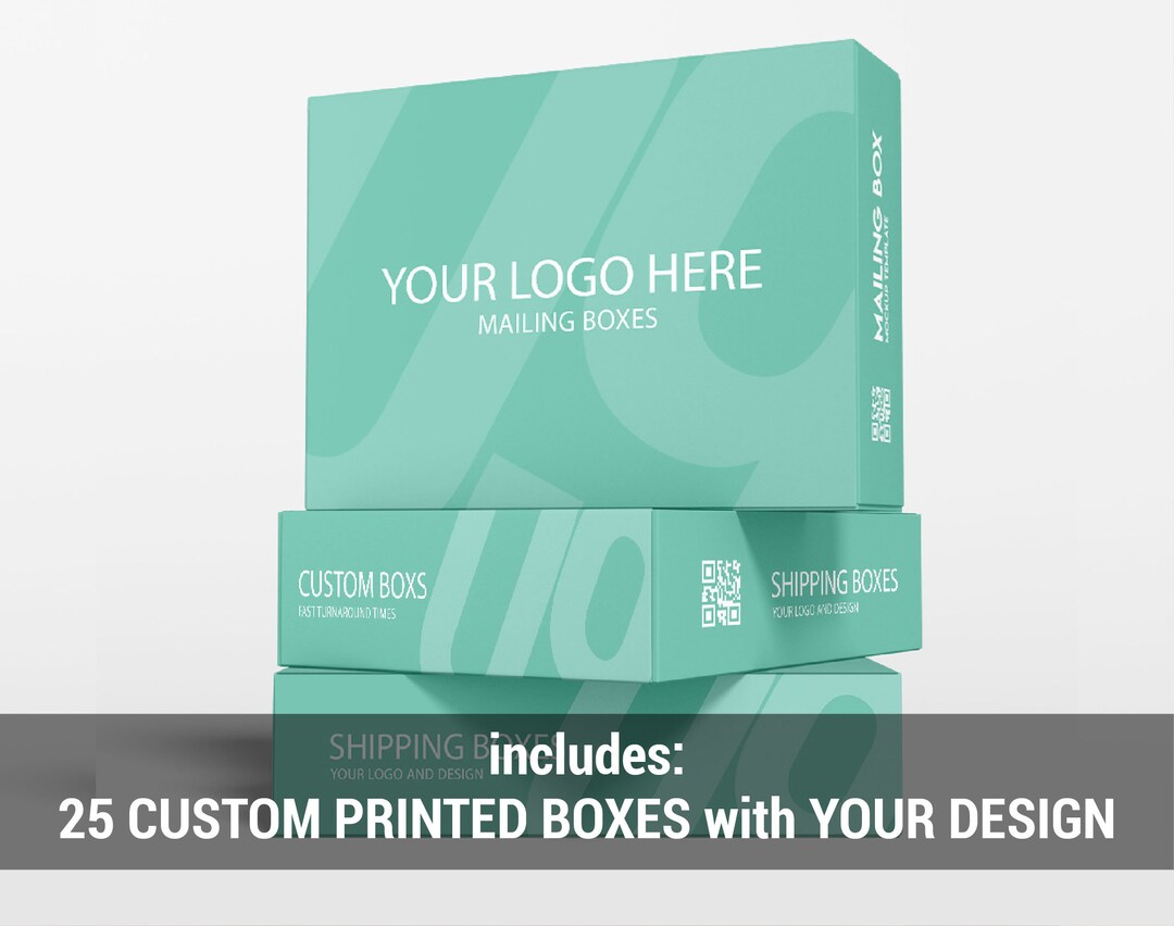 Branded Mailer Box pack of 25 Boxes Great for Cosmetic, Lip Gloss