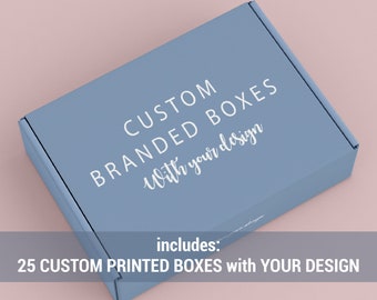 Custom Printed Packaging (Pack Of 25 Boxes) Quinceañera, Bar Mitsfa, Bat Mitsfa, Celebration