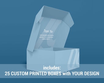 Customized Mailer Box (Pack Of 25 Boxes) Great For Preschool, Charter School, High School, Baseball, Brand Box