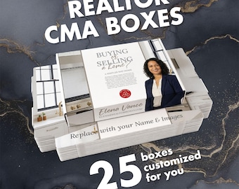 CMA Boxes For Presentation | Real Estate Listing Packet Box | Branded Client Box