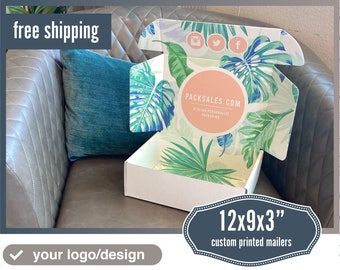 12x9x3 inch custom mailers, for announcements, graduations, weddings, baby showers