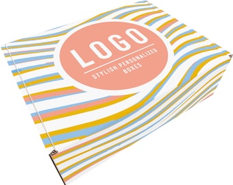 Custom Printed Shipping Boxes | Pack of 25 | Eco-Friendly & Vibrant Logo Design