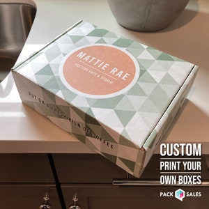 Custom Printed Shipping Boxes for Small Business (Pack of 25)