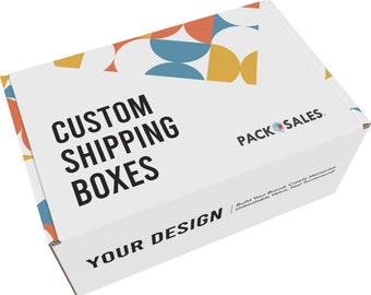 Personalized Packaging Boxes | Pack of 25 | Custom Logo Print | Sustainable Materials
