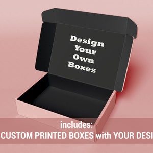 Custom Cardboard Mailers (Pack Of 25 Boxes) Great For Graduations, Wedding, Baby Shower, Bridesmaid, Shipper Box