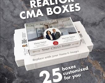 Realtor/CMA Presentation Boxes | Real Estate Listing Packet Box | Branded Client Box