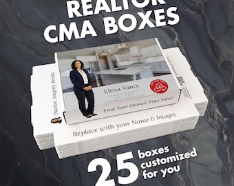 CMA-Realtor Presentation Boxes | Real Estate Listing Packet Box | Branded Client Box