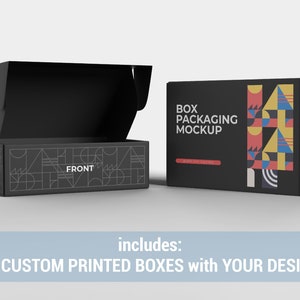 Custom Shipping Boxes (Pack Of 25 Boxes) Great For Aesthetic, Apparel, Beauty, Boho, Fashion Boxes