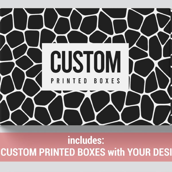 Black Custom Shipping Boxes Etsy