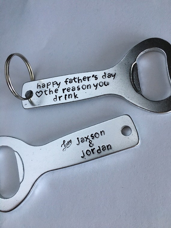 Personalised No.1 Bottle Opener Keyring Father/'s Day Birthday Gift For Men Dads
