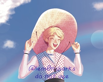 Impresión Enstars Arashi Narukami de 4x6"