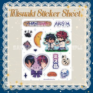 4 x 5 ”Misuaki-Stickerbogen