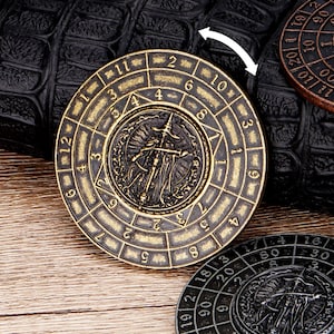 Spinner Dice 7 in 1 Metal DND Dice Set Spinning Fidget Dice for TTRPG Dungeons and Dragons Gifts