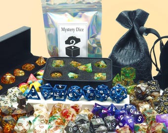 Mystery DND Dice Set: Handmade Sharp Edge Metal Dice
