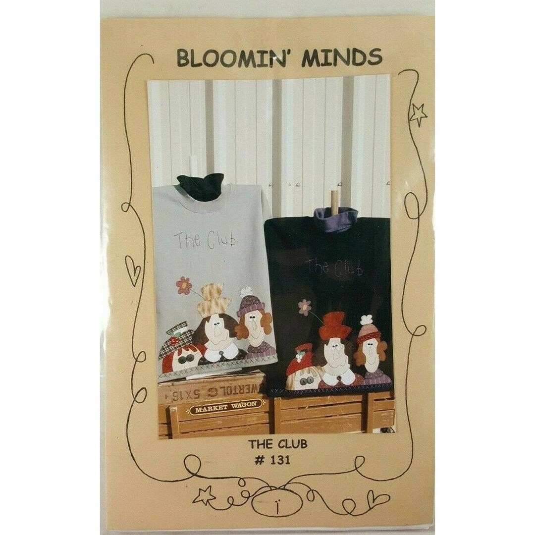 Red Hat Society Applique Pattern the Pattern Hutch 131 Etsy