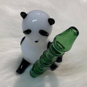 Cute Panda High Quality Glass Hand Pipe Buy any two items from shop get FREE Grinder