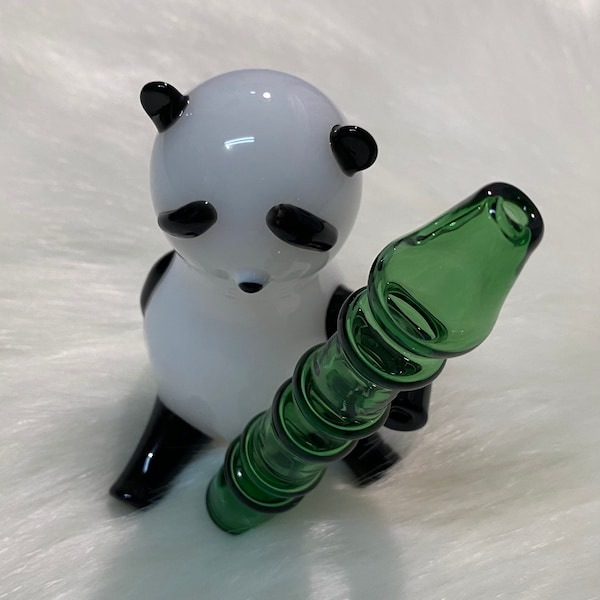 Cute Panda High Quality Glass Hand Pipe Buy any two items from shop get FREE Grinder