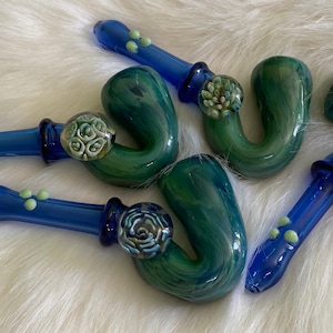 Bubble 3D Lotus Flower Sherlock Glass Hand Pipe Buy any two items from shop get FREE Grinder