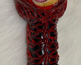 Blood Vein Glass Eye Hand Pipe Buy any two items from shop get FREE Grinder