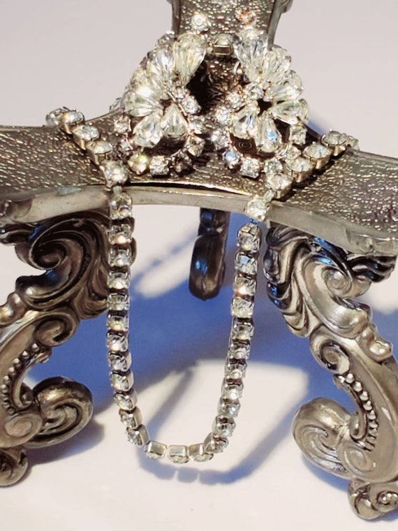 Vintage 1950S Rhinestone Coro Necklace And Clip on