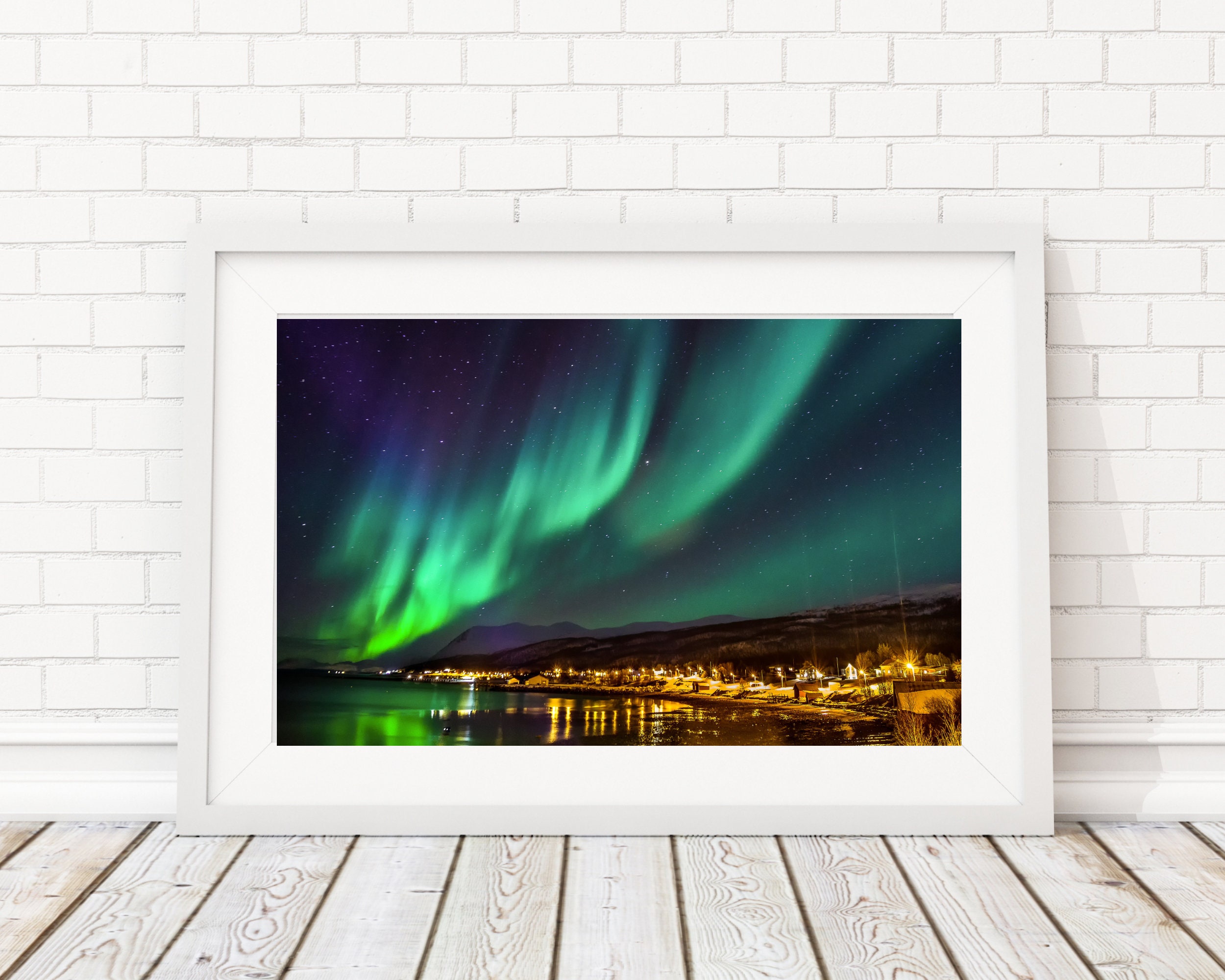 Northern Lights Wall Print Wall Art, Home Decor, Home Print, Northern