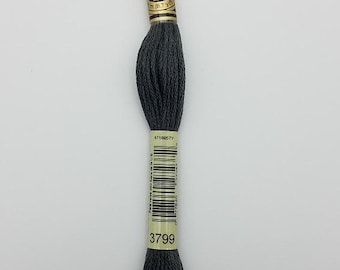 DMC 3799 - 6-Strand Floss - Pewter Grey Very Dark