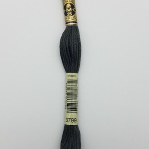 DMC 3799 - 6-Strand Floss - Pewter Grey Very Dark