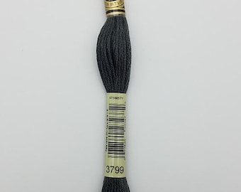 DMC 3799 - 6-Strand Floss - Pewter Grey Very Dark