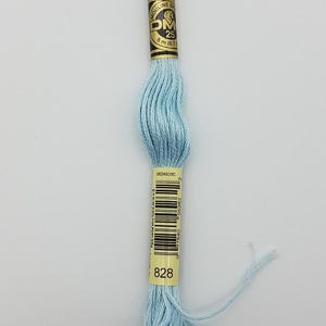 DMC 828 - 6-Strand Floss - Blue Ultra Very Very Light