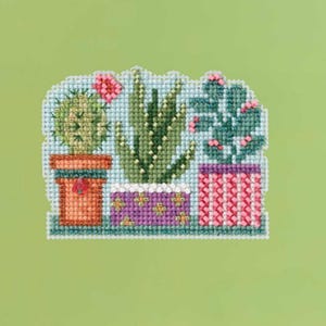 Succulents - Mill Hill - Spring Bouquet - Cross Stitch Kit - MH18-2212