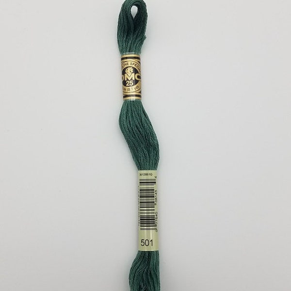 DMC 501 - 6-Strand Floss - Blue Green Dark