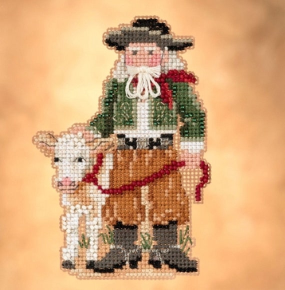 Caribbean Santa Barbados Christmas Mill Hill Buttons Beads Cross Stitch Kit