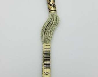 DMC 524 - 6-Strand Floss - Fern Green Very Light
